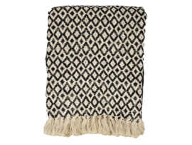 Home Society plaid Sita zwart/beige