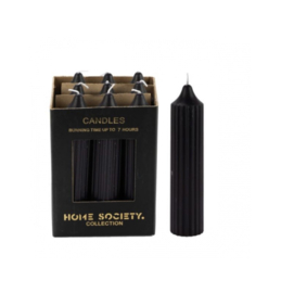 Home Society kaars stripe Zwart