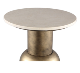 Ptmd tafel Meriko Cream marmer gold L