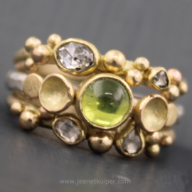 antieke diamant en peridot