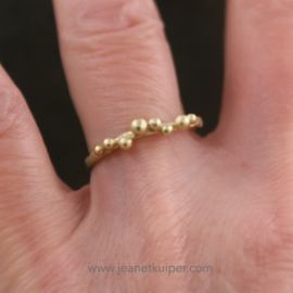 gewelfde balletjesring