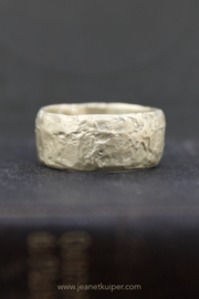 ring in organisch 14k geelgoud