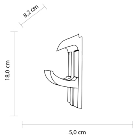 Marea Bucket (inclusief haak) wit of transparant