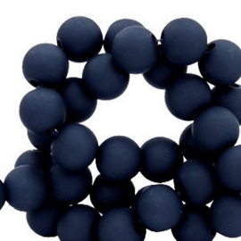 Acrylkraal 8mm rond  dark peacoat blue 69676