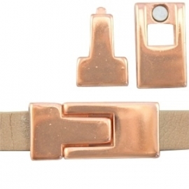 DQ magneetslot voor 10x2,3mm rosé goud nikkelvrij 23187