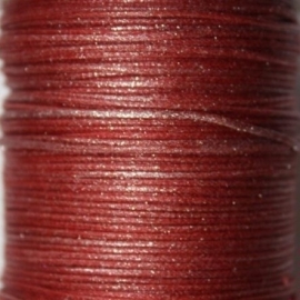 Waxkoord donker rood metallic 1mm per meter