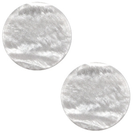 Cabochon Polaris plat 12mm sparkle dust ice grey 38666