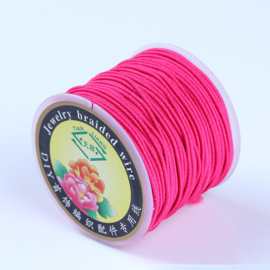 Elastisch draad 0,8mm fuchsia 1 meter (licht elastisch)