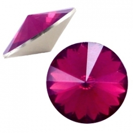 BQ rivoli 1122 12mm puntsteen fuchsia opal 31473