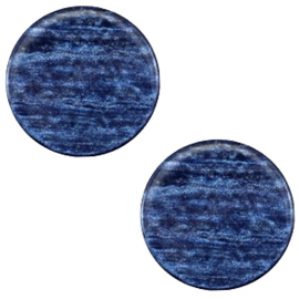 Cabochon Polaris plat 12mm sparkle dust montana blue 38706