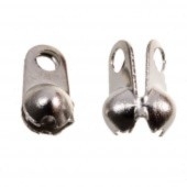 Eindkapje voor 2,4mm ball chain antiek zilver