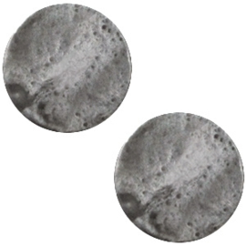 Cabochon Polaris plat 20mm shiny stormy silver grey 30279