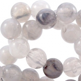Perla beads 10mm grijs 21962
