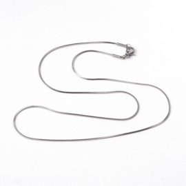 RVS ketting snake chain 0,9mm  50,5cm NJEW-D285-36P