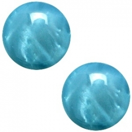 Cabochon Polaris 12mm mosso shiny dark scuba blue 27369