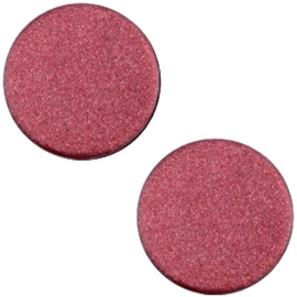 Cabochon Polaris plat 12mm soft tone matt aubergine red 33369