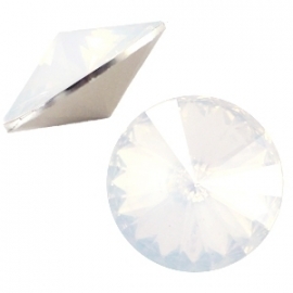 BQ rivoli 1122 12mm puntsteen white opal 31480