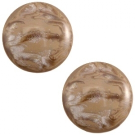 Cabochon Polaris 20mm jais woodsmoke brown 27490