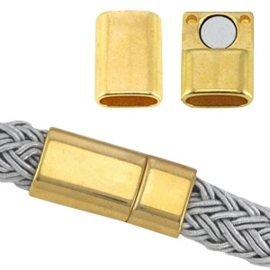 DQ magneetslot voor 10x6mm goud nikkelvrij 8516