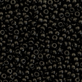 Miyuki rocailles 11/0 (2mm) opaque black 401SF