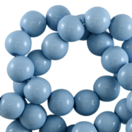 Acrylkraal 6mm rond shiny Glacier blue 77761