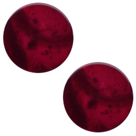 Cabochon Polaris plat 12mm mosso shiny royale aubergine red 41768