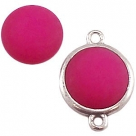 Cabochon polaris 20mm matt fuchsia 11618