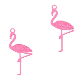 Bohemian bedel flamingo 22x11mm pink 54216