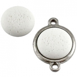 Cabochon Polaris 20mm vintage gala sweet bianco wit 11831