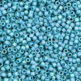 Miyuki delicas 11/0 (2mm) opaque luster medium turquoise blue 218