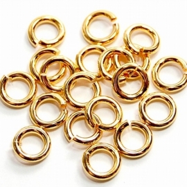 DQ Ringetje 4,5x1mm 20 stuks goud mf7506
