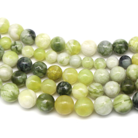 Jade green-white 6mm 52835