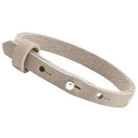 Cuoio armband 8mm leer grey brown 30345