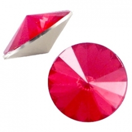 BQ rivoli 1122 12mm puntsteen rose red opal 31476