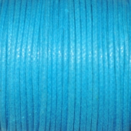 Waxkoord  turquoise 0,5mm per meter