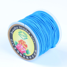 Elastisch draad 1mm blauw 1 meter