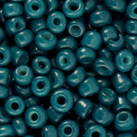 Rocailles 4mm 6/0 dark teal blue 66130