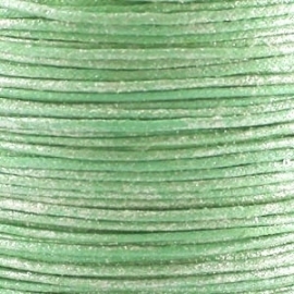 Waxkoord licht groen metallic 1mm per meter