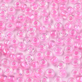 Rocailles 4mm 6/0 transparent pearl pink A016-04
