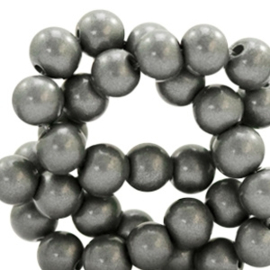 Glaskraal 6mm glitter dust anthracite grey 49137