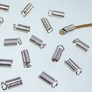 Veterklemmetje 9x4mm 20 stuks antiekzilver B01170