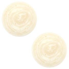 Cabochon Polaris 12mm stone look off white 43839