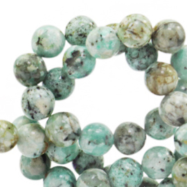 Jade marble turquoise 8mm 73854
