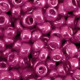 Rocailles 4mm 6/0 metallic shine cerise pink 75876