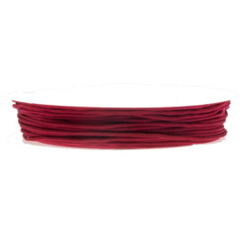 Satijnkoord red rose 0,5mm per meter BA014