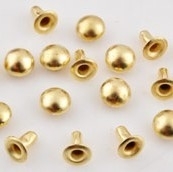 Studs rond 6mm goudkleur 10 stuks d14247