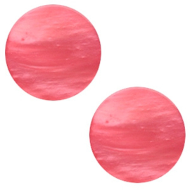 Cabochon Polaris plat 7mm mosso shiny peachy coral pink 41775