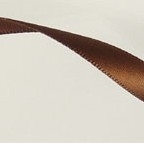 Satijnlint 10mm per meter bruin