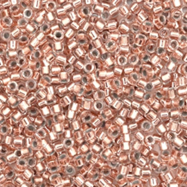 Miyuki delicas 11/0 (2mm) copper lined crystal