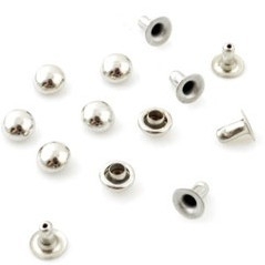 Studs rond 6mm nikkel 10 stuks d12750